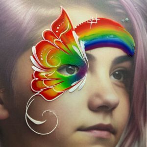 Schmetterling Regenbogen Schminken