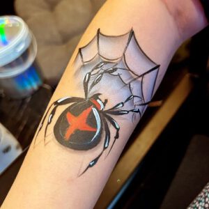 Kinderschminken Spinne