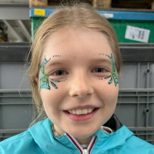 Kinderschminken Spinnennetz